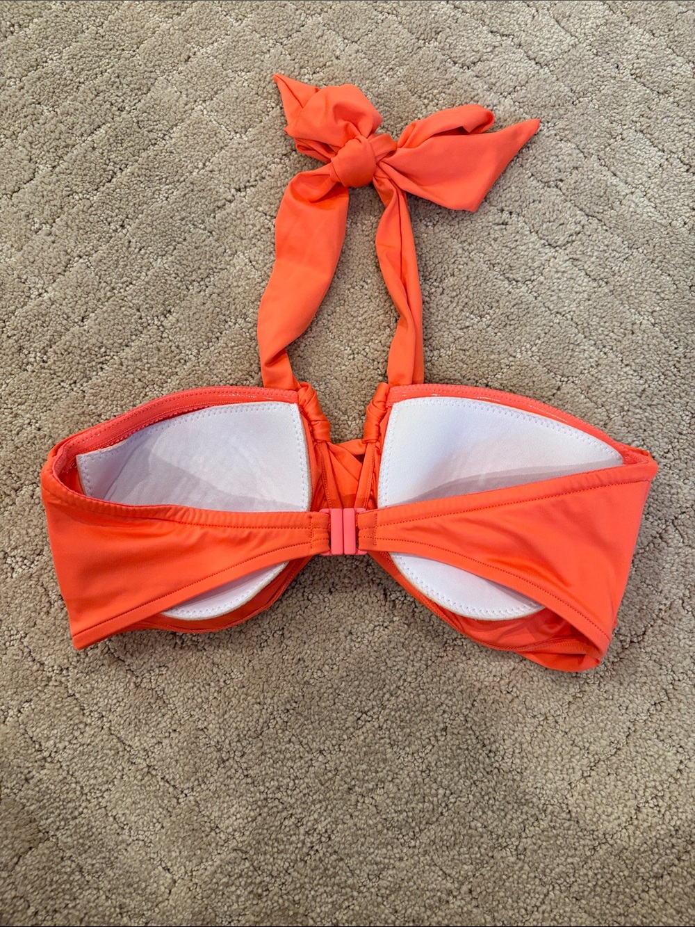 Seafolly Orange Twist Halter Bikini Top - Picture 3 of 10